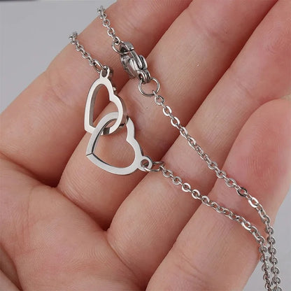 Double Heart Necklace